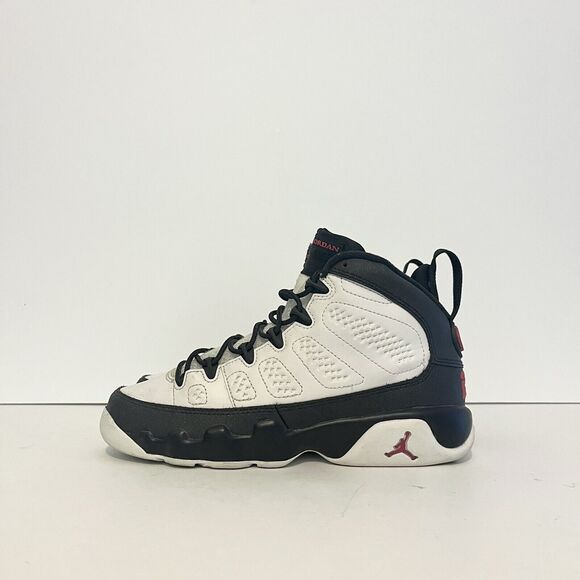 2016 Air Jordan Retro IX GS OG Space Jam Blk Wht Red 302359 112 Sz